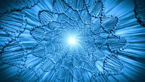 Loop DNA Spiral Blue Background Stock Footage 249311492