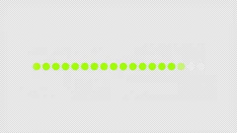 Loop dotted progress bar flat UI element animation set Stock Footage 340284770