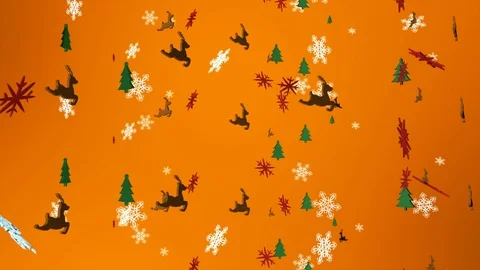Loop Falling 3D snowflakes and 3D Christmas  Ornaments background, 스톡 동영상 99092343