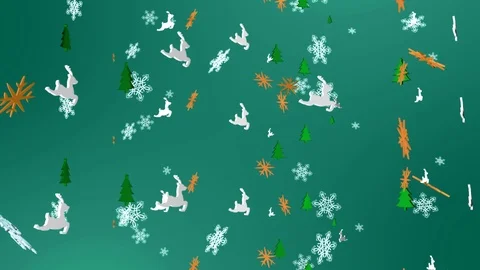 Loop Falling 3D snowflakes and 3D Christmas  Ornaments background, 스톡 동영상 99101969