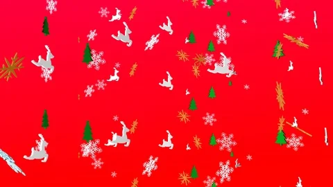 Loop Falling 3D snowflakes and 3D Christmas  Ornaments background, 스톡 동영상 99101971