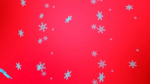 Loop Falling 3D snowflakes and 3D Christmas  Ornaments background, 스톡 동영상 99102798