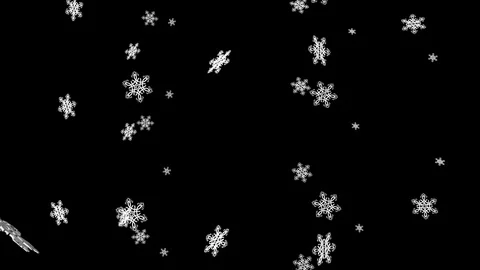 Loop Falling 3D snowflakes and 3D Christmas  Ornaments background, 스톡 동영상 99102997