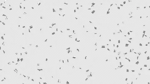 Loop Falling down silver confetti on Alpha channel. Stock Footage 278841601