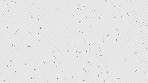 Loop Falling down silver confetti on Alpha channel. Stock Footage 279890588