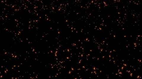 Loop falling gold star paritcles on black abstract background Stock Footage 317819501