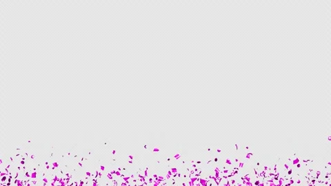 Loop Falling Purple confetti on Alpha channel. transparent background.  Stock Footage 279902011