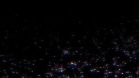 Loop falling star particles on black abstract background Stock Footage 313435630