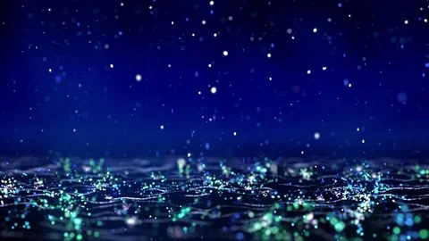 LOOP Falling stars Blue 20 Stock Footage 82587306