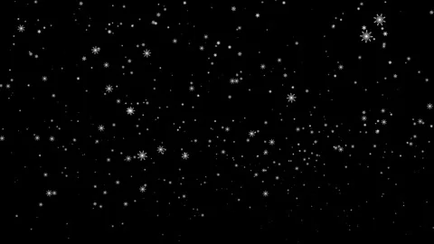 Loop falling white snowflake on black abstract background Stock Footage 317995705