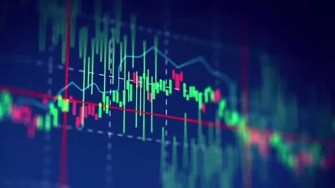 Loop financial chart background  footage Stock Footage 69269338