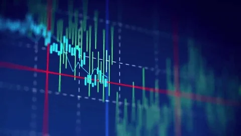 Loop financial chart background  footage Stock Footage 69271650