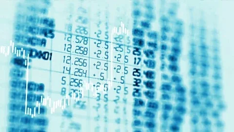 Loop financial chart background  footage Stock Footage 69305243