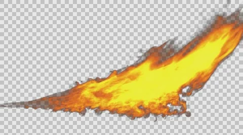 Loop fire rendered in PNG with alpha channel Stock Footage