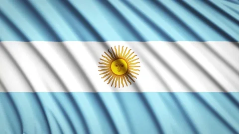 Loop Flag Argentina Stock Footage 155448065