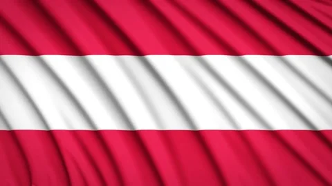 Loop Flag Austria Stock Footage 155448562