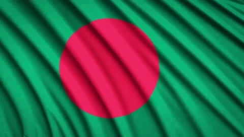 Loop Flag Bangladesh Stock Footage 155449078