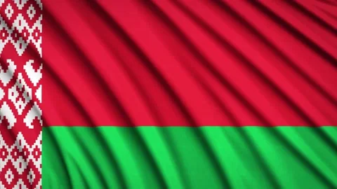 Loop Flag Belarus Stock Footage 155449105