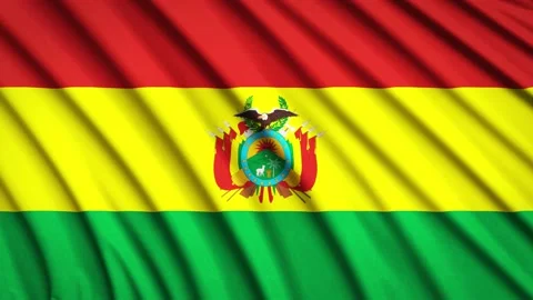 Loop Flag Bolivia Stock Footage 155449269