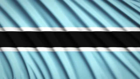 Loop Flag Botswana Stock Footage 155449481