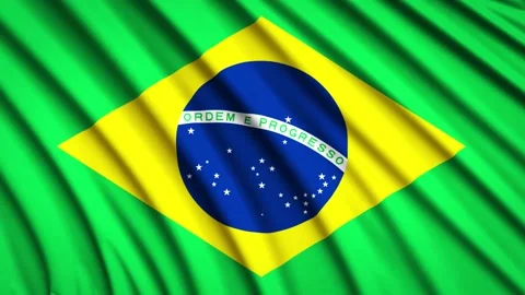 Loop Flag Brazil Stock Footage 155449521