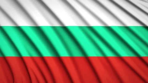 Loop Flag Bulgaria Stock Footage 155449716