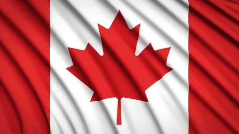 Loop Flag Canada Stock Footage 155449849