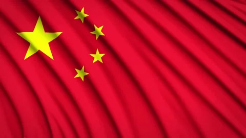 Loop Flag China Stock Footage 155449947