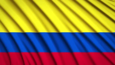 Loop Flag Colombia Stock Footage 155450086