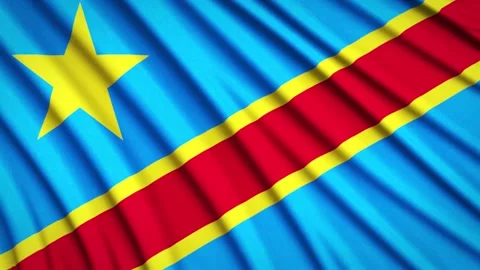 Loop Flag Congo Stock Footage 157973230