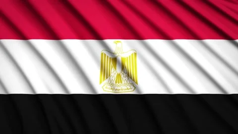 Loop Flag Egypt Stock Footage 155451584