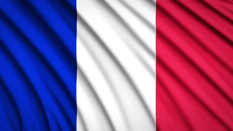 Loop Flag France Stock Footage 155340728