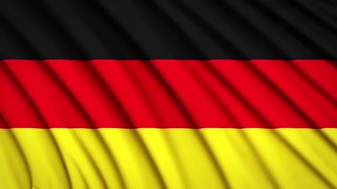 Loop Flag Germany Stock Footage 155500669