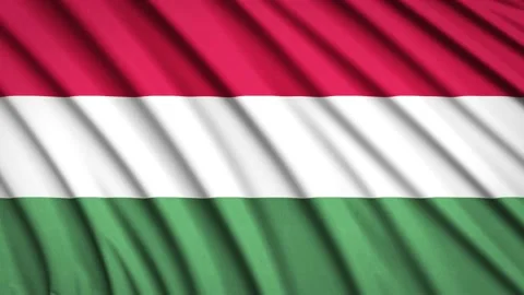 Loop Flag Hungary Stock Footage 155501365