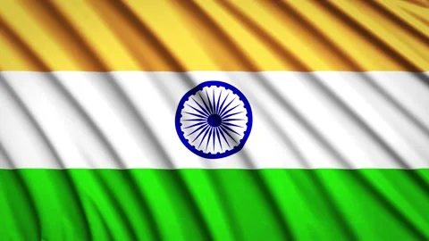 Loop Flag India Stock Footage 155501653