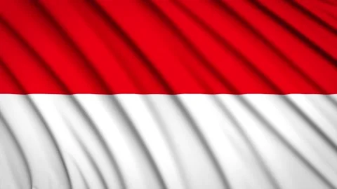Loop Flag Indonesia Stock Footage 155501743