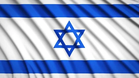 Loop Flag Israel Stock Footage 155541623