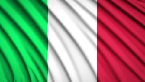 Loop Flag Italy Stock Footage 155541763