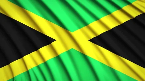Loop Flag Jamaica Stock Footage 155541815