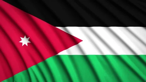 Loop Flag Jordan Stock Footage 155542058
