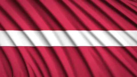Loop Flag Latvia Stock Footage 155542232