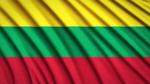 Loop Flag Lithuania Stock Footage 155542459