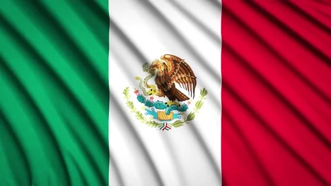 Loop Flag Mexico Stock Footage 155451315