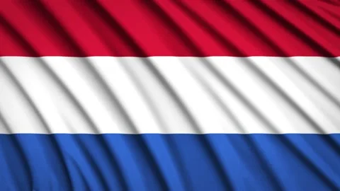 Loop Flag Netherlands Stock Footage 155542911