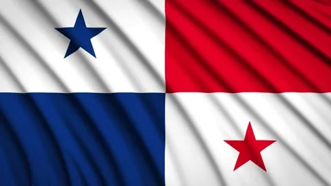 Loop Flag Panama Stock Footage 155543746
