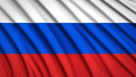 Loop Flag Russia Stock Footage 155544579