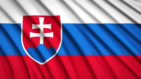 Loop Flag Slovakia Stock Footage 155545434