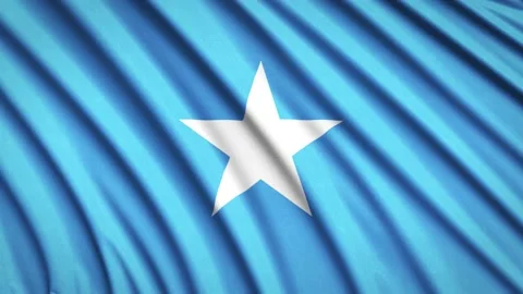 Loop Flag Somalia Stock Footage 155545710