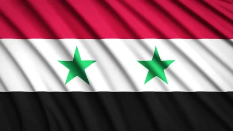 Loop Flag Syria Stock Footage 155546544
