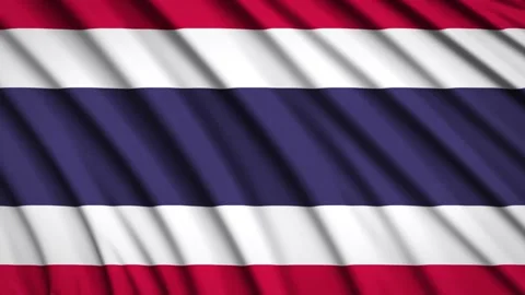 Loop Flag Thailand Stock Footage 155546595